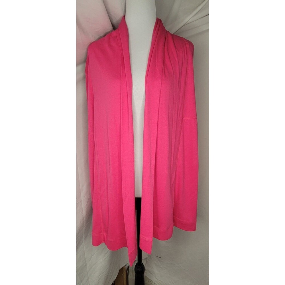 Calvin Klein Womens Small Pink Cardigan Lightweight Open Front Long Sleeve